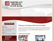 Tablet Screenshot of northeastmissouristatebank.com
